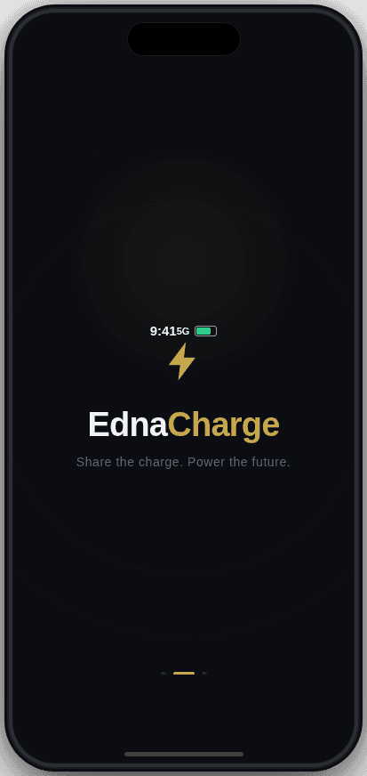 EdnaCharge app screen